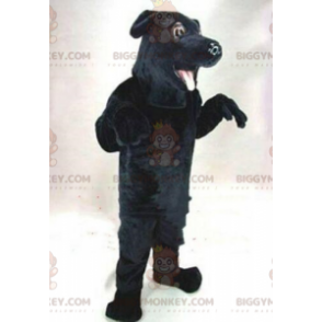 Costume de mascotte BIGGYMONKEY™ de chien noir, costume de