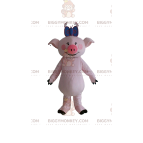 Στολή μασκότ Pig BIGGYMONKEY™, Στολή Sow, Giant Pink Pig -