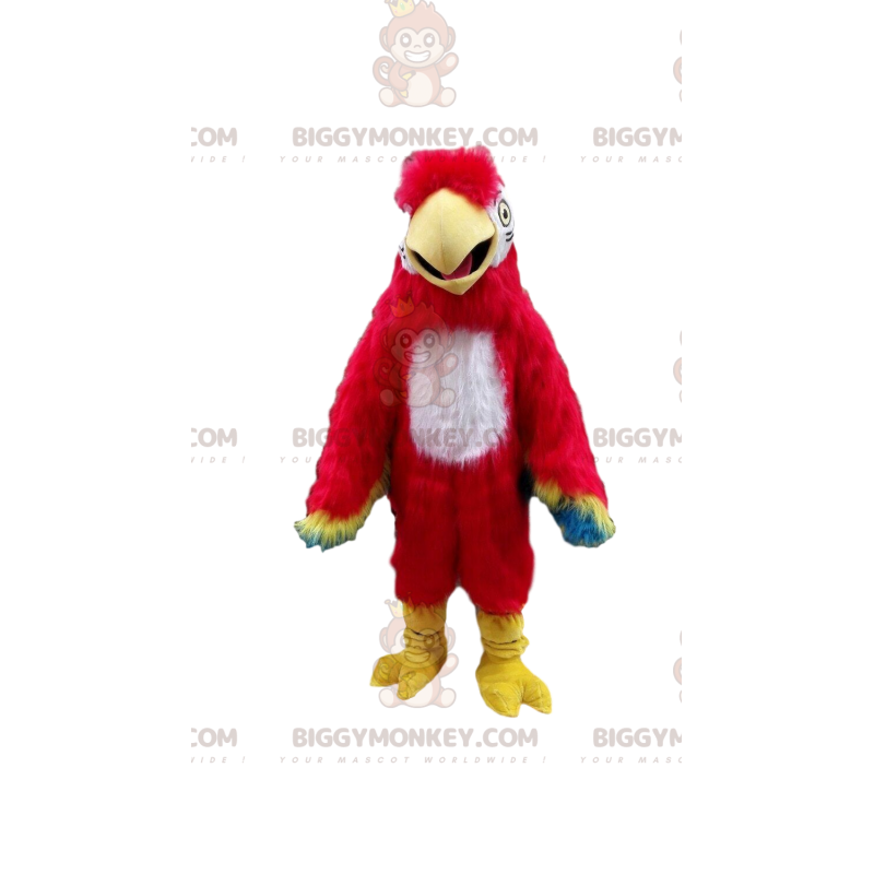 Papagei BIGGYMONKEY™ Maskottchenkostüm, exotisches Vogelkostüm