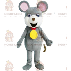 Costume da mascotte BIGGYMONKEY™ topo grigio, costume da