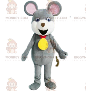 Γκρι ποντίκι BIGGYMONKEY™ μασκότ στολή, στολή τρωκτικών, στολή