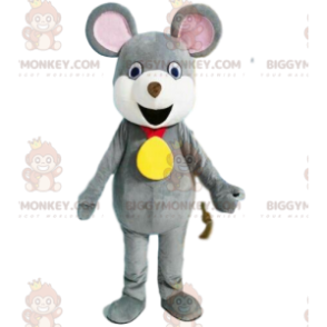 Costume da mascotte BIGGYMONKEY™ topo grigio, costume da