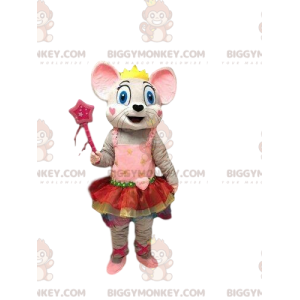 Mouse BIGGYMONKEY™ maskotdräkt, dansarkostym, kvinnlig
