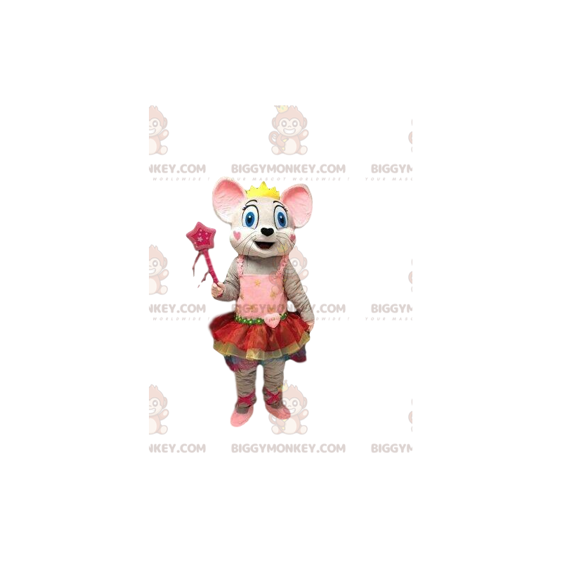Στολή μασκότ Mouse BIGGYMONKEY™, στολή χορεύτριας, φανταχτερό