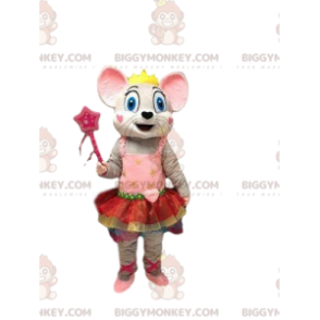 Disfraz de mascota de ratón BIGGYMONKEY™, disfraz de bailarina