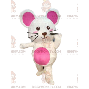 Disfraz de mascota de ratón blanco BIGGYMONKEY™, disfraz de