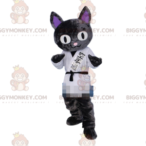 Cat BIGGYMONKEY™ mascot costume, judoka costume, karateka fancy