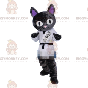 Cat BIGGYMONKEY™ mascot costume, judoka costume, karateka fancy