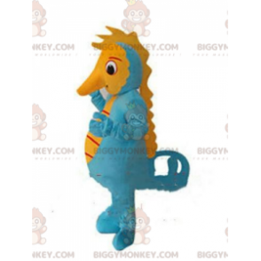 Seahorse BIGGYMONKEY™ mascot costume, fish costume, crustacean