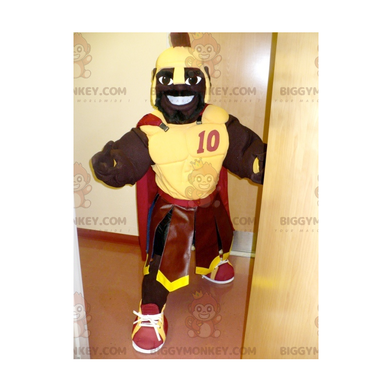 Costume de mascotte BIGGYMONKEY™ d'Africain de gladiateur avec