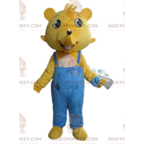 Costume da topo giallo BIGGYMONKEY™ mascotte, costume da topo