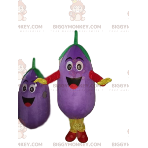 Costume da mascotte BIGGYMONKEY™ Melanzana, costume da verdura