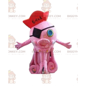 Costume de mascotte BIGGYMONKEY™ de poulpe rose, costume de