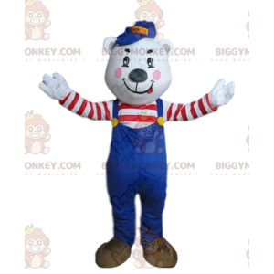 Costume de mascotte BIGGYMONKEY™ d'ours blanc, costume ours