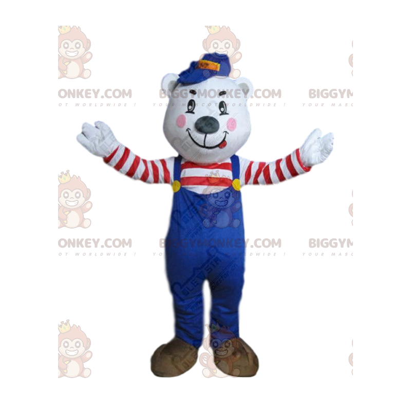 Polar bear BIGGYMONKEY™ mascot costume, polar bear costume