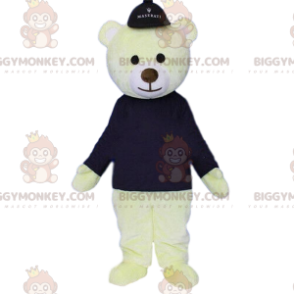 BIGGYMONKEY™ mascottekostuum van witte beer, ijsbeer
