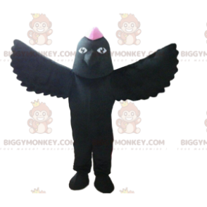 Fantasia de mascote de pássaro preto BIGGYMONKEY™, fantasia de