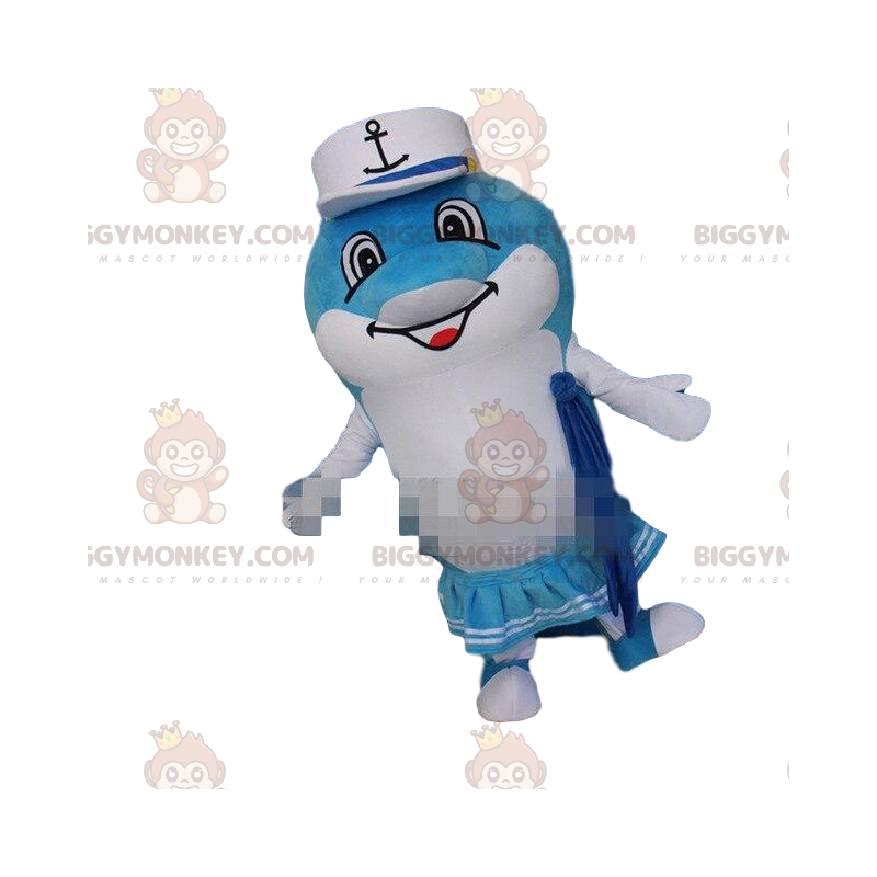 Dolfijn BIGGYMONKEY™-mascottekostuum, dolfijnkostuum