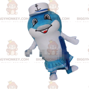 Dolphin BIGGYMONKEY™ Mascot Costume, Dolphin Costume, Female