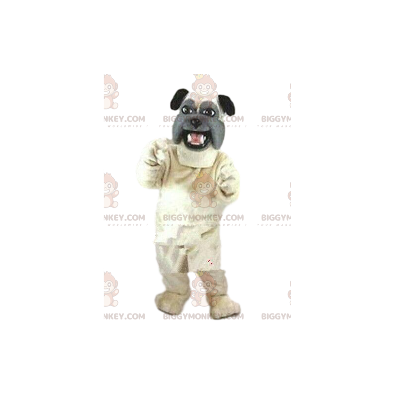 Bulldog BIGGYMONKEY™ mascot costume, dog costume, doggie fancy