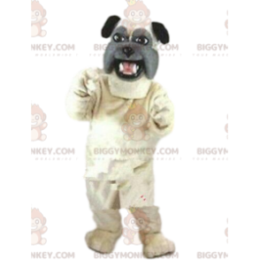 Bulldog BIGGYMONKEY™ mascot costume, dog costume, doggie fancy