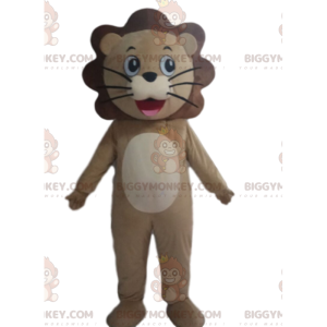 Lion BIGGYMONKEY™ maskotdräkt, lejonungedräkt, tigerdräkt -