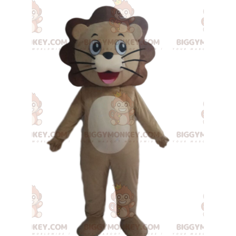 Lion BIGGYMONKEY™ mascottekostuum, leeuwenwelpkostuum