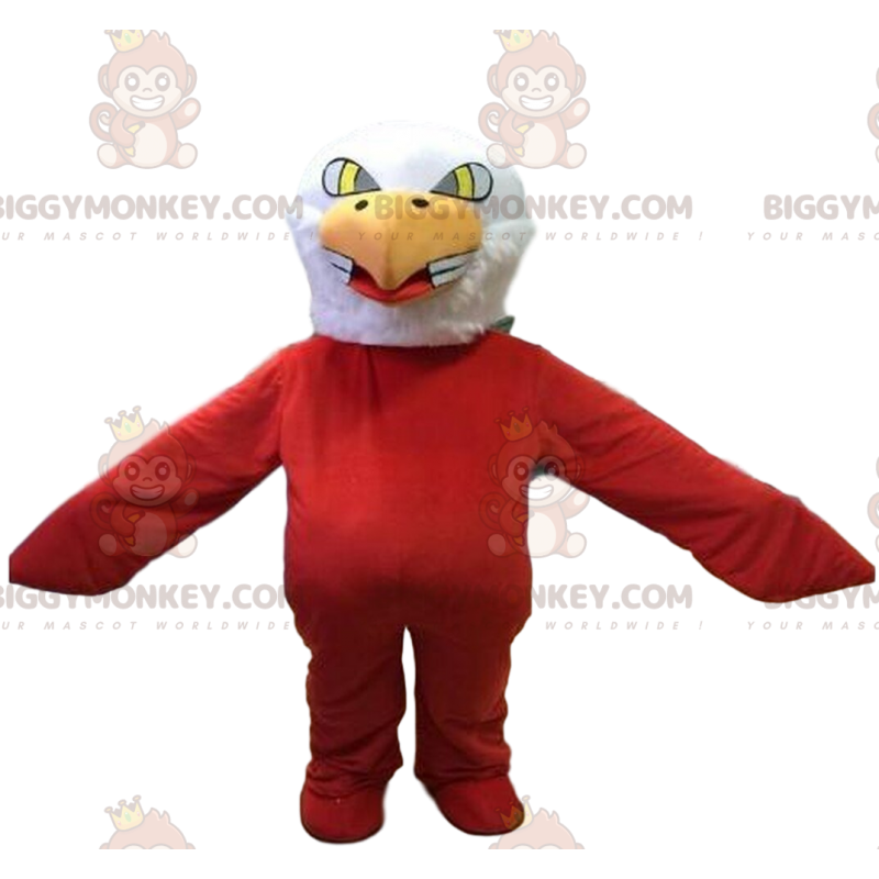 Traje de mascote Eagle BIGGYMONKEY™, traje de pássaro vermelho