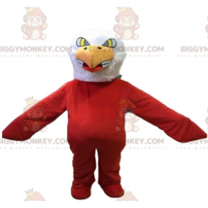 Eagle BIGGYMONKEY™ mascottekostuum, rode vogelkostuum