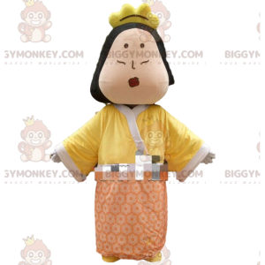 BIGGYMONKEY™ costume da mascotte di donna incoronata, regina