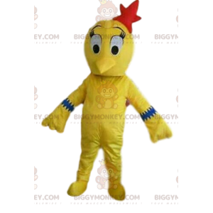 Kostým maskota BIGGYMONKEY™ žlutého ptáka, kostým kanárka