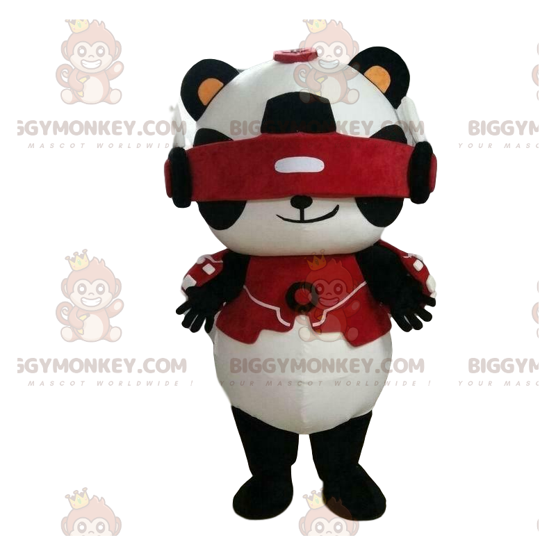 Costume de mascotte BIGGYMONKEY™ de robot, costume d'ours