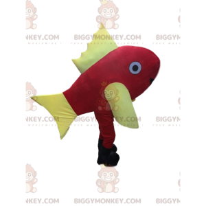 Giant Gold and Yellow Fish BIGGYMONKEY™ Mascot Costume, April