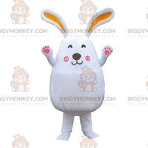 Costume de gros lapin blanc, Costume de mascotte BIGGYMONKEY™