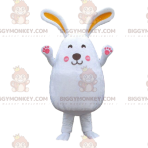 Big White Rabbit -asu, jyrsijä, kanin BIGGYMONKEY™ maskottiasu