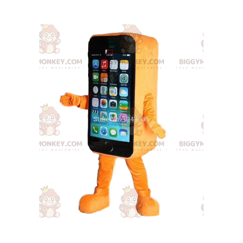 Smartphone BIGGYMONKEY™ mascot costume, cell phone costume –