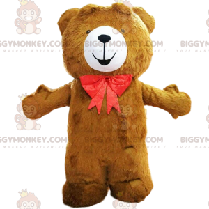 Big Brown Teddy BIGGYMONKEY™ Maskottchen-Kostüm