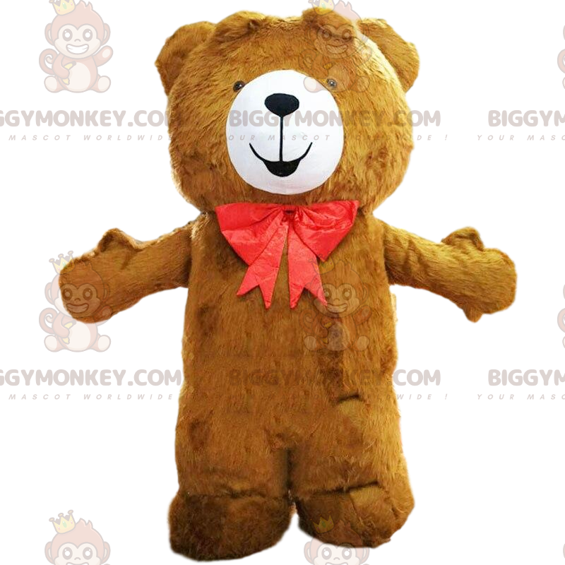 Big Brown Teddy BIGGYMONKEY™ Mascot Costume, Brown Bear Costume