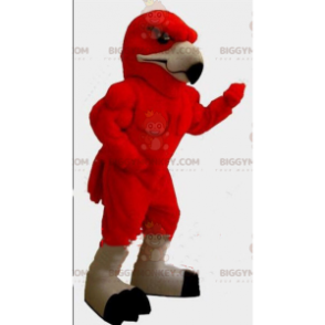 BIGGYMONKEY™ mascot costume of red eagle, bird costume, vulture