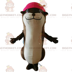 Costume de mascotte BIGGYMONKEY™ de loutre, costume de lion de