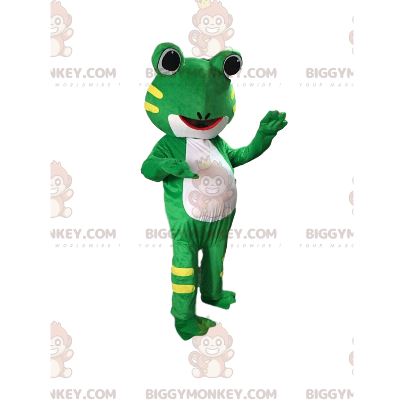 Costume da mascotte rana BIGGYMONKEY™, costume da rospo, rana