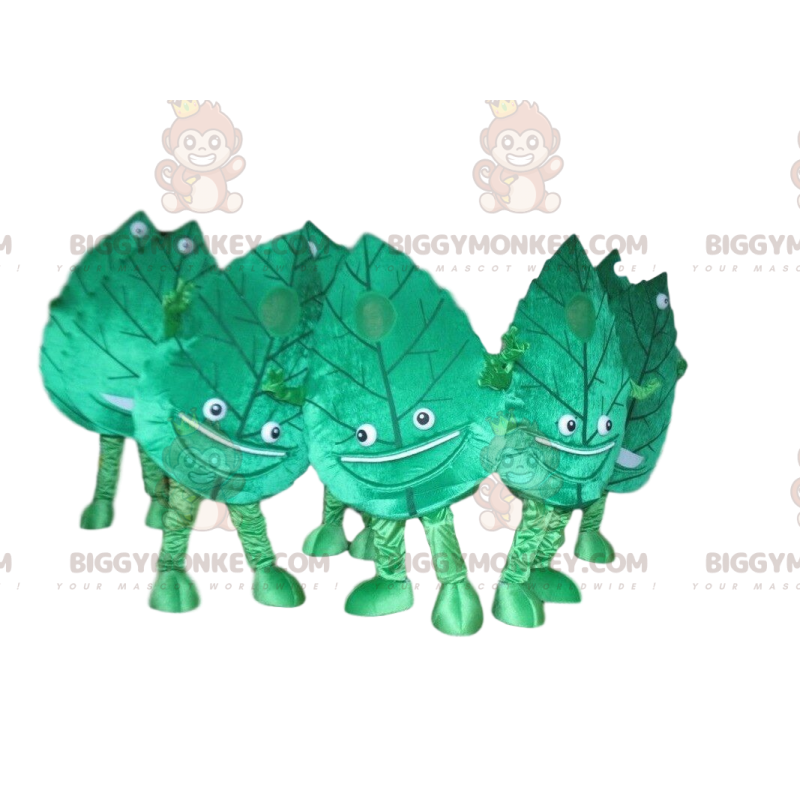 Costume de mascotte BIGGYMONKEY™ de feuille d'arbre, costume