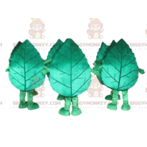 Costume de mascotte BIGGYMONKEY™ de feuille d'arbre, costume