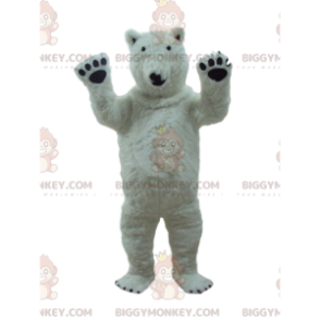 Traje de mascote de urso polar BIGGYMONKEY™, fantasia de urso