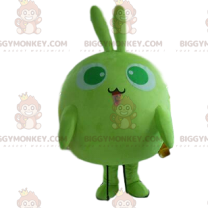 Στολή μασκότ Green Rabbit BIGGYMONKEY™, Στρογγυλή στολή Μικρό