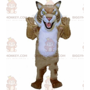 Δυνατό κοστούμι μασκότ BIGGYMONKEY™ τίγρης, στολή αιλουροειδών