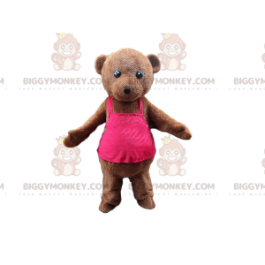 BIGGYMONKEY™ Maskottchenkostüm Teddybär, Braunbärkostüm -