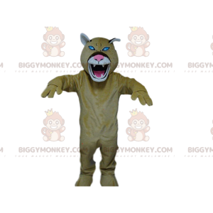 BIGGYMONKEY™ Brølende tigermaskotkostume, tigerkostume, farligt