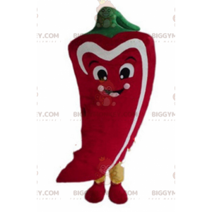 Chili pepper BIGGYMONKEY™ mascot costume, pepper costume, chili