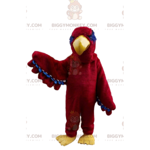 BIGGYMONKEY™ Maskottchenkostüm Roter Adler, Vogelkostüm